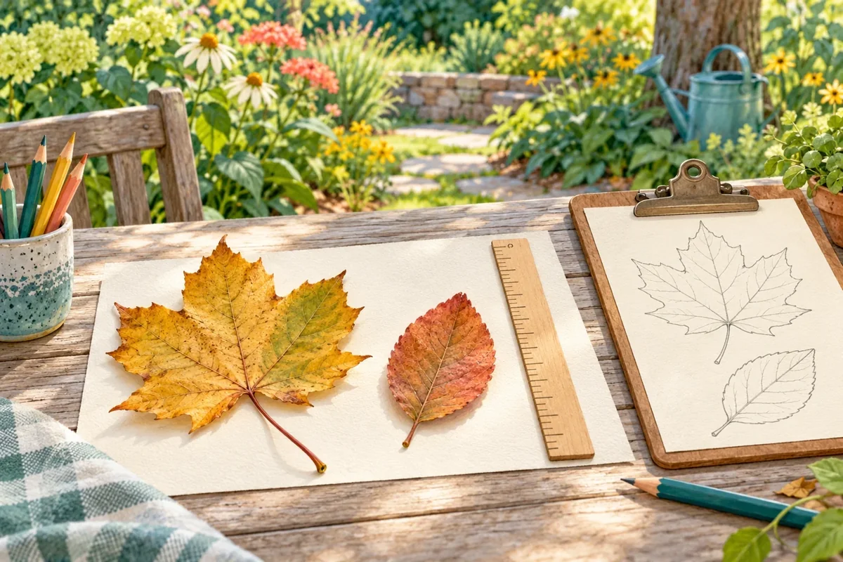 Illustrated example for Nature Size Detective: Estimate, Measure, and Compare Outdoors