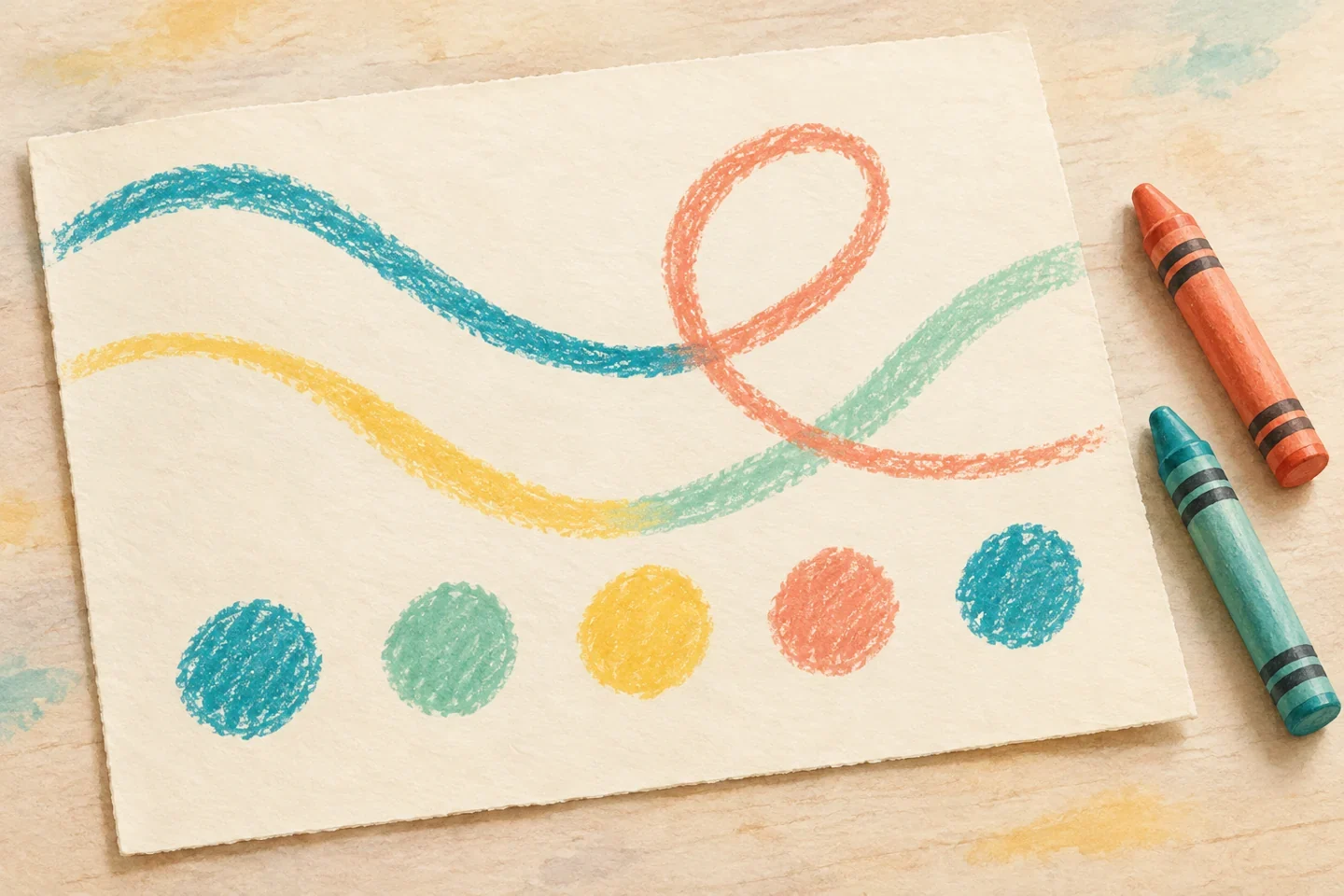 Illustrated example for Slow Drawing Paths: Lines, Loops, and Gentle Patterns