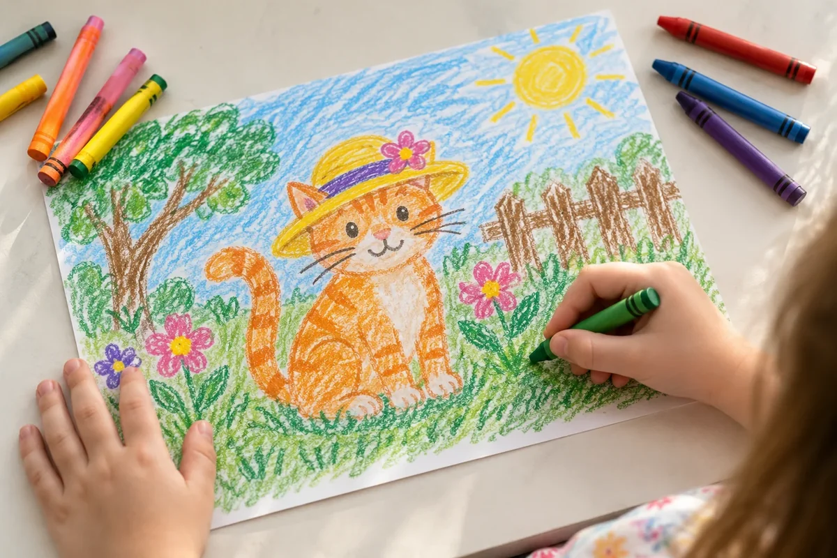 Draw a scene or dictate the story to someone who can record it.