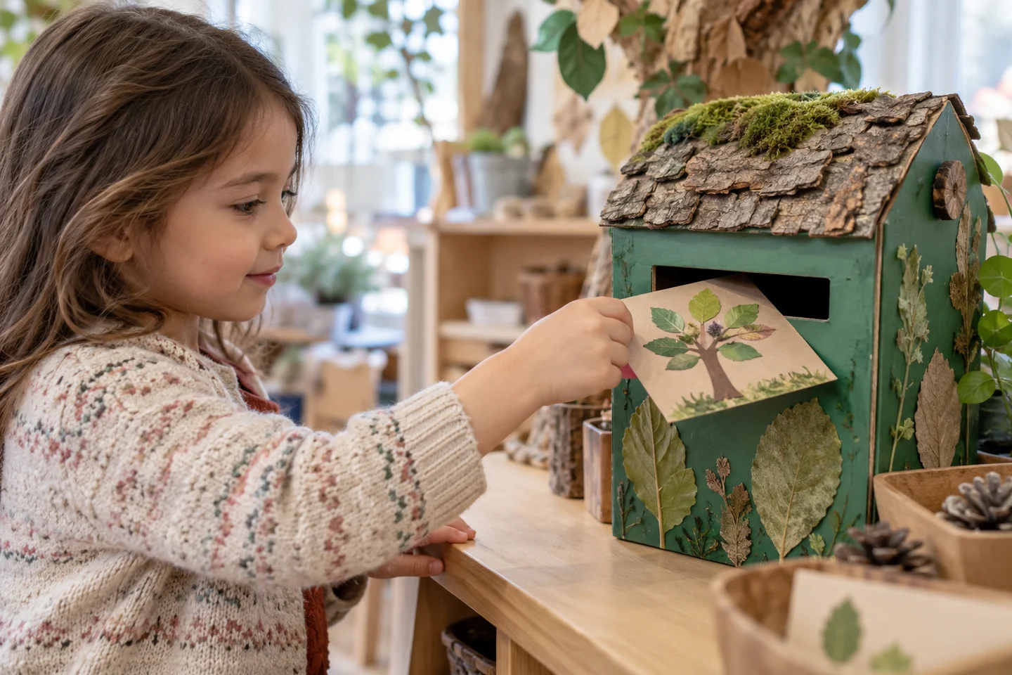 Deliver by hand or use a classroom post box without sharing private addresses.