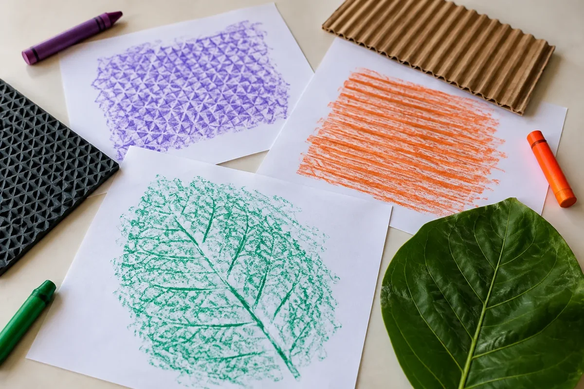 Texture Rubbing Art for Kids: Discover Patterns With Crayons