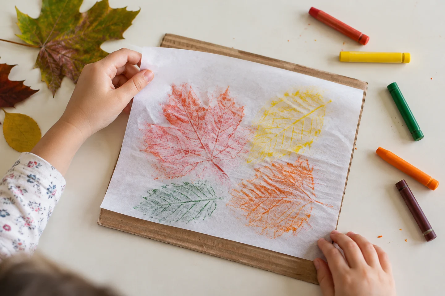 Hold the paper steady over the textured surface.