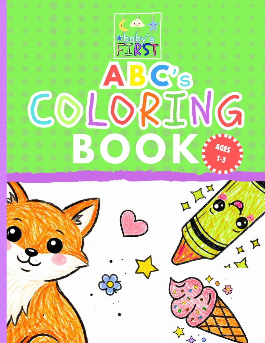 Front cover of Baby’s First ABC’s Coloring Book