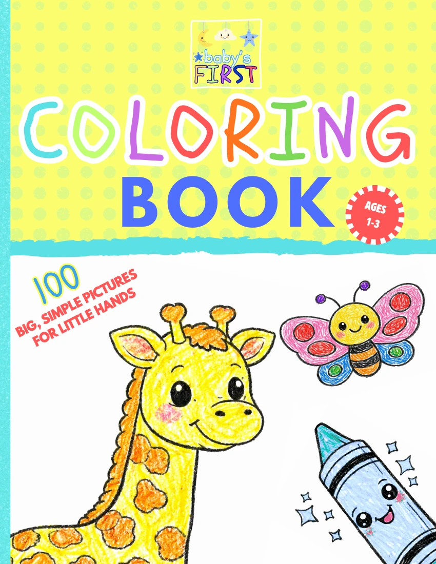 Front cover of Baby’s First Coloring Book