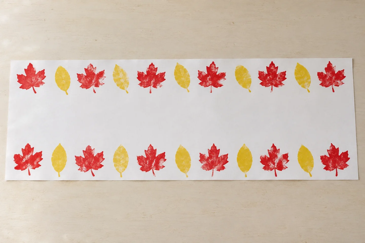 Let the runner dry flat, then display it as a paper decoration.
