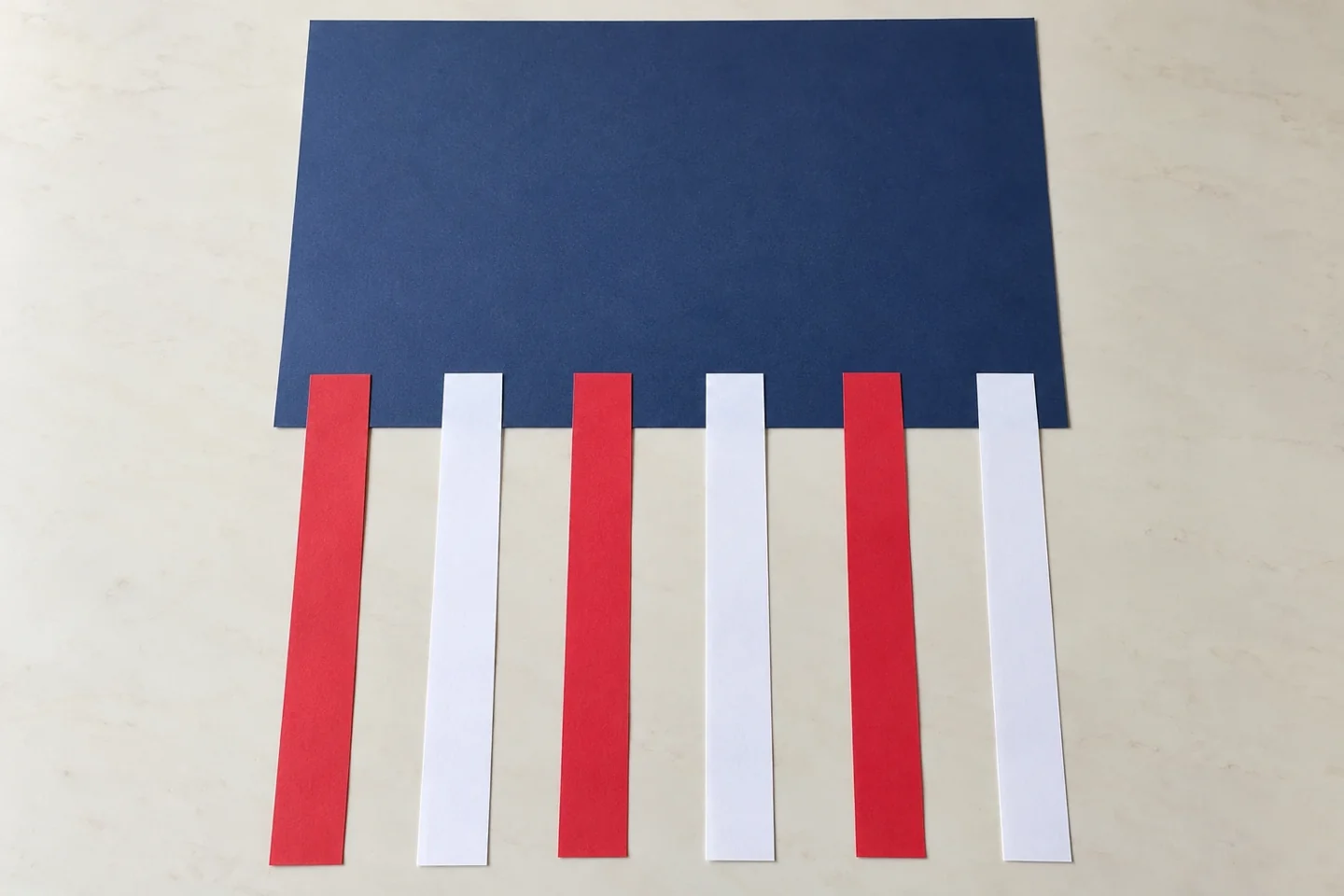 Blank reverse of navy sheet landscape