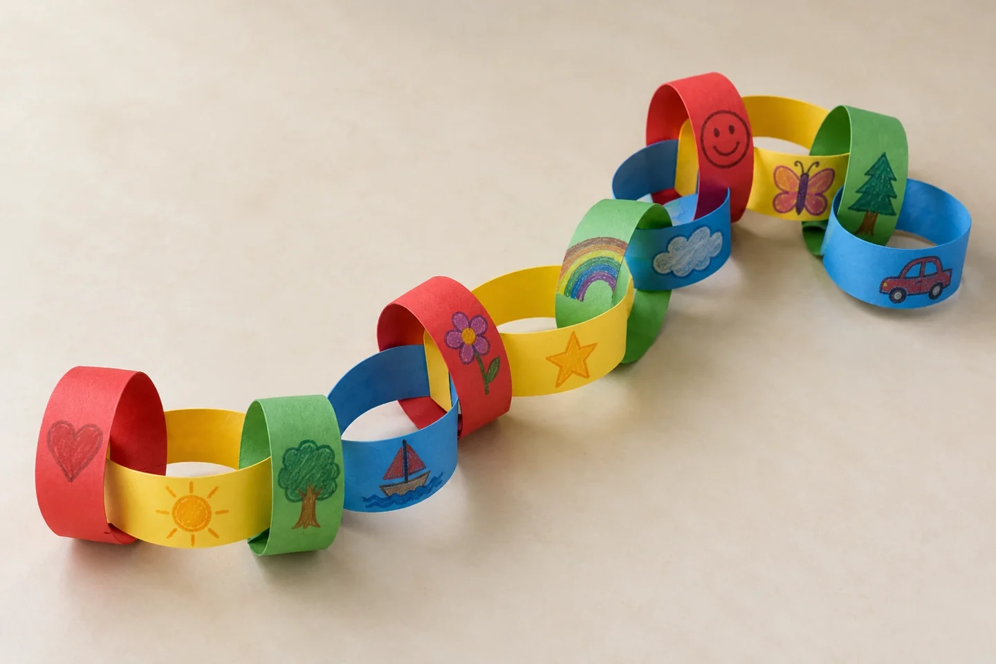 Display the twelve illustrated links loosely so their memories can be shared.